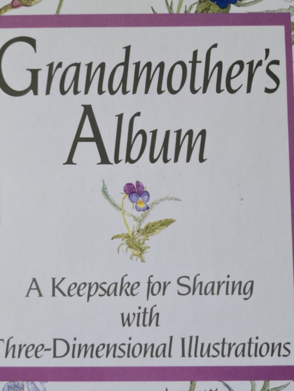 Beshlie Grandmother's Album A Keepsake for Sharing Pop-Up Floral Book '92 1st Ed - Picture 2 of 15